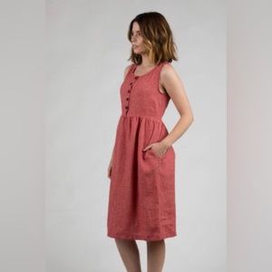 XS Pyne and Smith No 24, Raspberry Check hemmed to 36 inches
